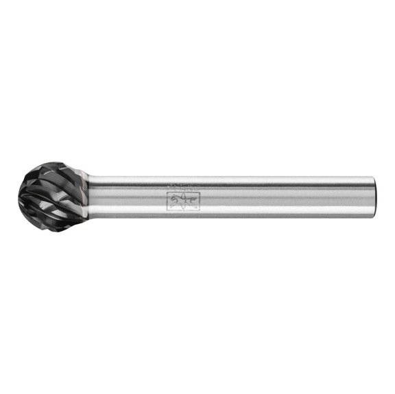 PFERD carbide burr STEEL ball end mill KUD diameter 10x09mm shank 6mm HICOAT - Rotor milling cutter