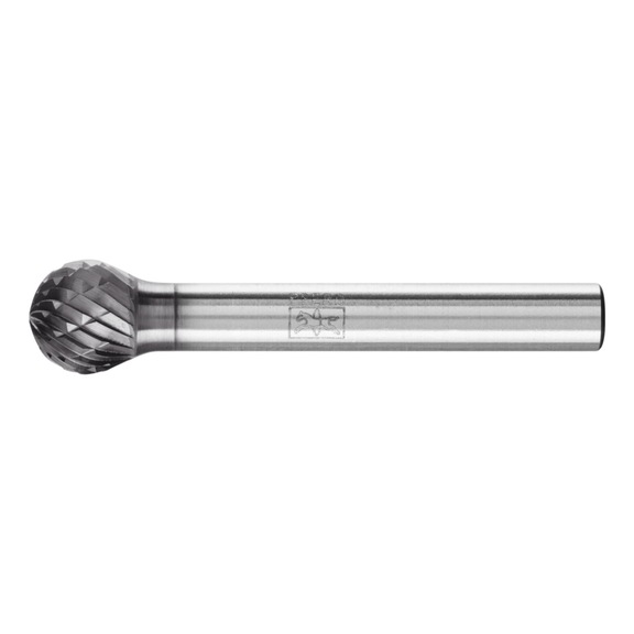 PFERD carbide burr ball end mill KUD diameter 10x09mm shank 6mm Z3P HICOAT - Rotor milling cutter