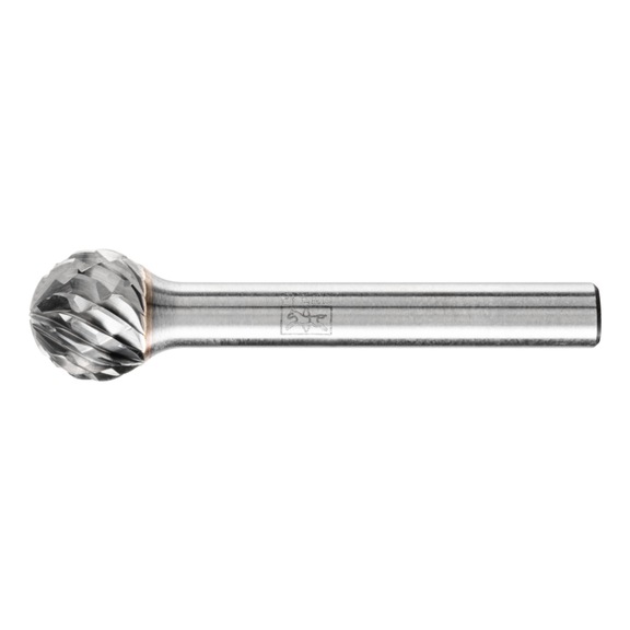 PFERD carbide burr ALLROUND ball end mill KUD diameter 12x10 mm shank 6 mm - Rotor milling cutter