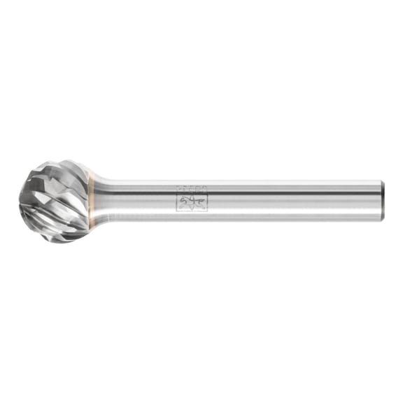 PFERD carbide burr CAST ball end mill KUD diameter 12x10mm shank 6 mm - Rotor milling cutter