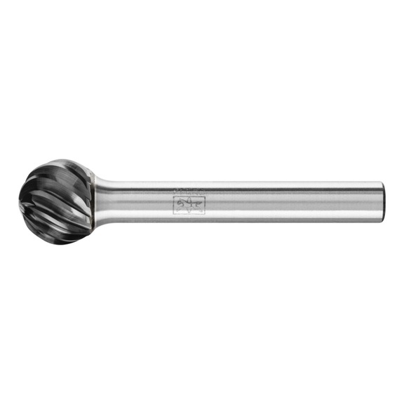 PFERD carbide burr INOX ball nose KUD diameter 12x10mm shank 6 mm HICOAT - Rotor milling cutter