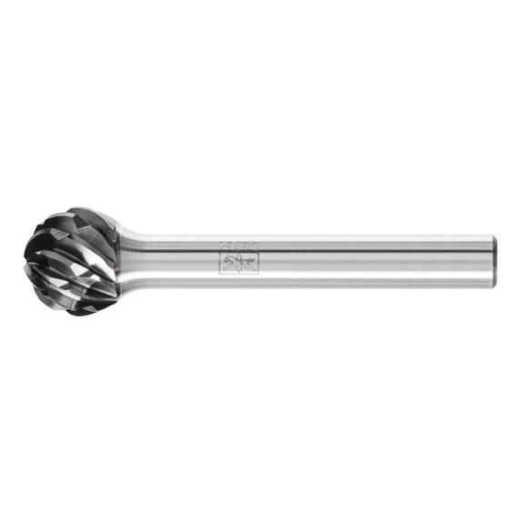 PFERD carbide burr STEEL ball end mill KUD diameter 12x10mm shank 6mm HICOAT - Rotor milling cutter
