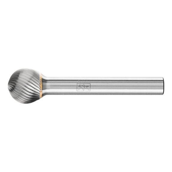 PFERD Hartmetall Frässtift Kugel KUD Durchmesser 12x10mm Schaft 6mm Z5 universal - Rotorfräser