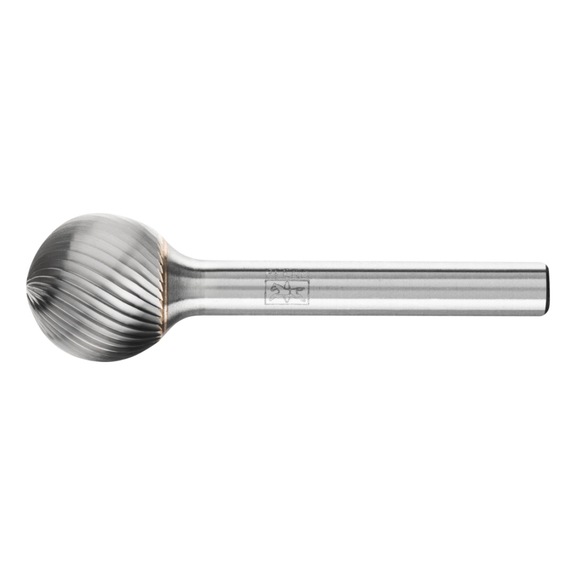 PFERD Hartmetall Frässtift Kugel KUD Durchmesser 16x14 mm Schaft 6 mm Z5 - Rotorfräser