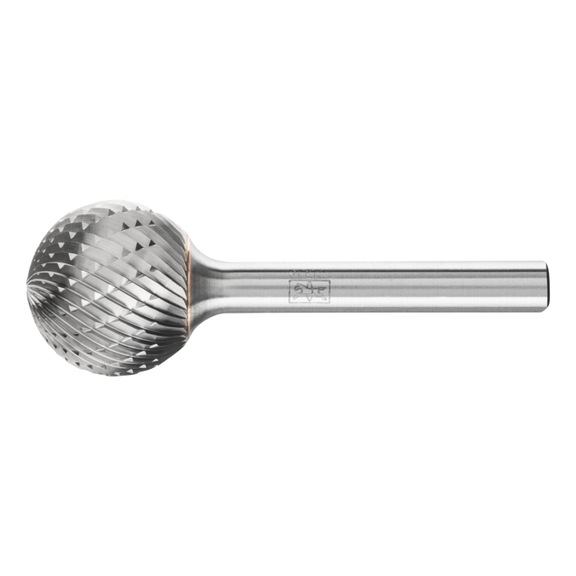 PFERD carbide burr ball nose KUD diameter 20x18 mm shank 6 mm Z3P - Rotor milling cutter