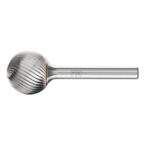 PFERD carbide burr ball end mill KUD diameter 20x18mm shank 6mm Z3 universal - Rotor milling cutter