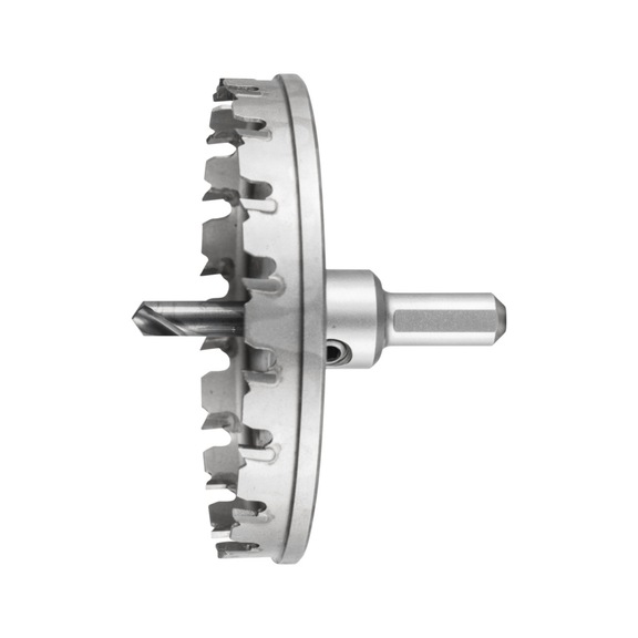 PFERD Hartmetall Lochschneider Lochsäge 105x8 mm Schaft 12 mm Schnitttiefe 4 mm - Lochsäge (nicht lösbare Schneiden)