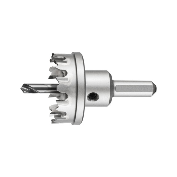 PFERD Hartmetall Lochschneider Durchmesser 42x8 mm Schaft 10mm Schnitttiefe 4 mm - Lochsäge (nicht lösbare Schneiden)