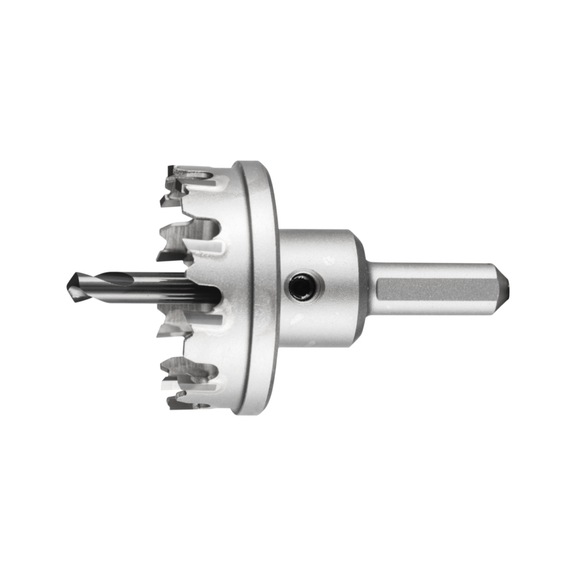 PFERD Hartmetall Lochschneider Durchmesser 45x8 mm Schaft 10mm Schnitttiefe 4 mm - Lochsäge (nicht lösbare Schneiden)