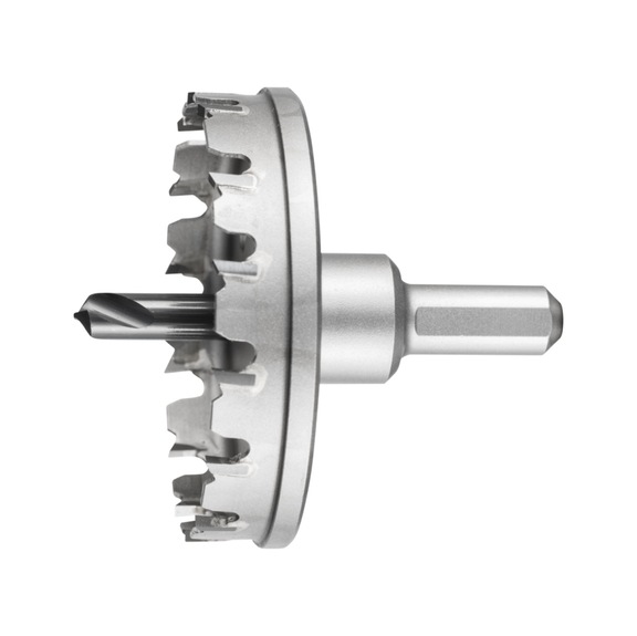 PFERD carbide hole cutter Hole saw 75x8 mm shank 12 mm cutting depth 4 mm - Hole saw (non-detachable cutting edges)