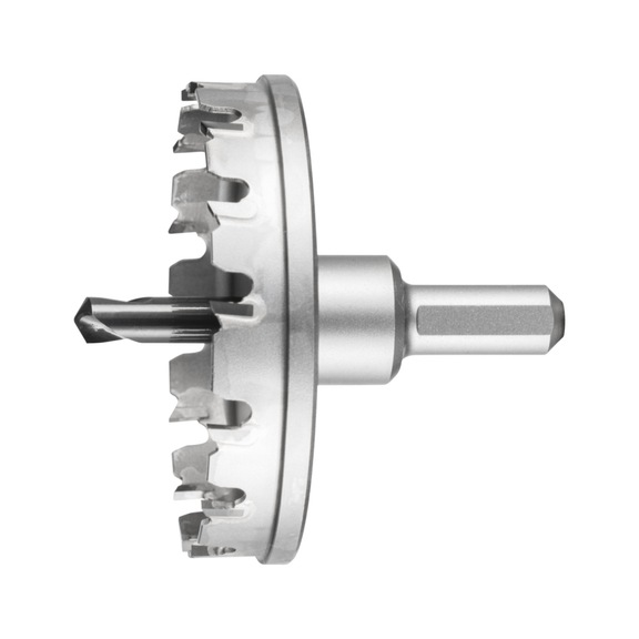 PFERD Hartmetall Lochschneider Lochsäge 80x8 mm Schaft 12 mm Schnitttiefe 4 mm - Lochsäge (nicht lösbare Schneiden)