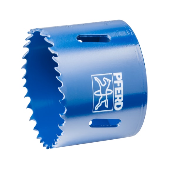PFERD Bi-Metall Lochsäge Co8/M42 Durchmesser 57 mm Schnitttiefe 31 mm für Stahl - Lochsäge (nicht lösbare Schneiden)