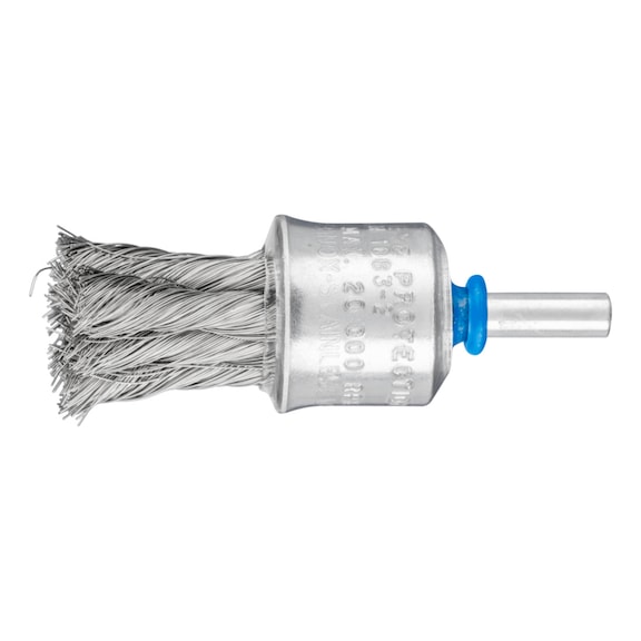 PFERD Pinselbürste mit Kunststoffschutz gezopft PBG Durchmesser 23mm Draht 0,25 - Pinselbürste