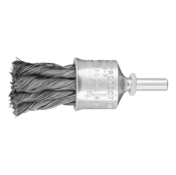 PFERD brush knotted PBG diameter 23 mm shaft 6 mm steel wire 0.25 mm - Brush brush