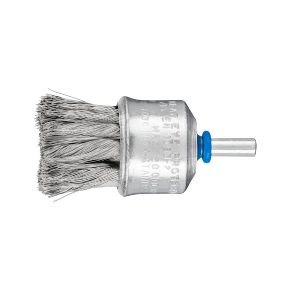 PFERD Pinselbürste mit Kunststoffschutz gezopft PBG Durchmesser 30mm Draht 0,15 - Pinselbürste