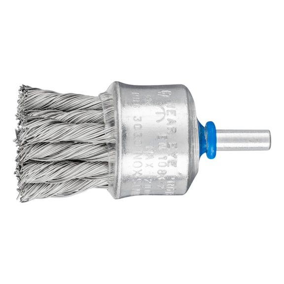 PFERD Pinselbürste mit Kunststoffschutz gezopft PBG Durchmesser 30mm Draht 0,35 - Pinselbürste