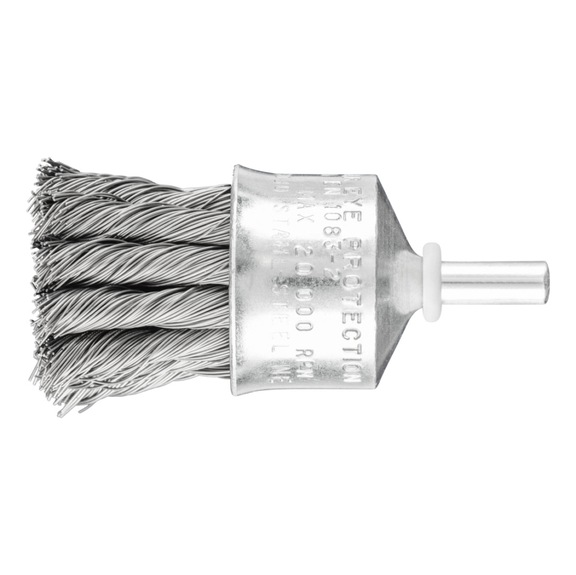 PFERD brush knotted PBG diameter 30 mm shaft 6 mm steel wire 0.35 mm - Brush brush