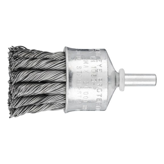 PFERD brush knotted PBG diameter 30 mm shaft 6 mm steel wire 0.50 mm - Brush brush