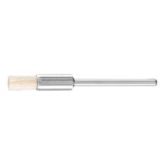 PFERD miniature brush PBU diameter 5mm shaft 2.34 white pig bristle - Brush brush