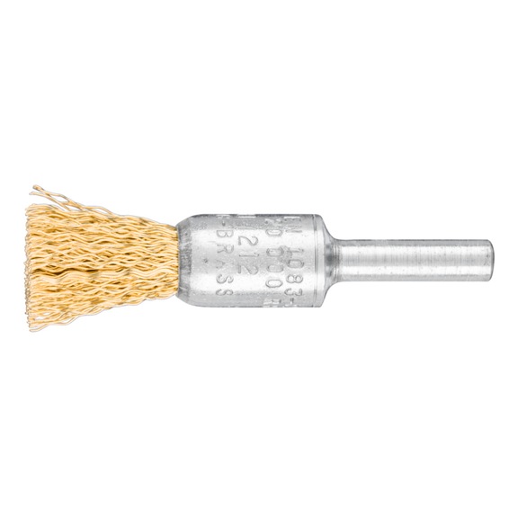 PFERD Paintbrush unknotted PBU diameter 13mm shaft 6mm brass wire 0.30 - Brush brush