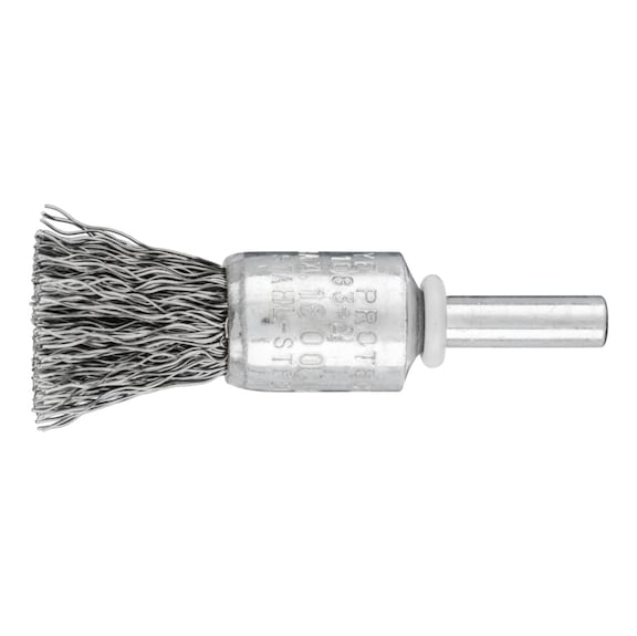 PFERD Paintbrush unknotted PBU diameter 15 mm shaft 6 mm steel wire 0.35 - Brush brush