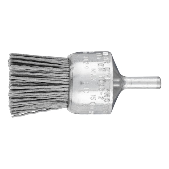 PFERD Pinselbürste ungezopft PBU Durchmesser 30mm Schaft 6 mm SiC 0,90 Korn 180 - Pinselbürste