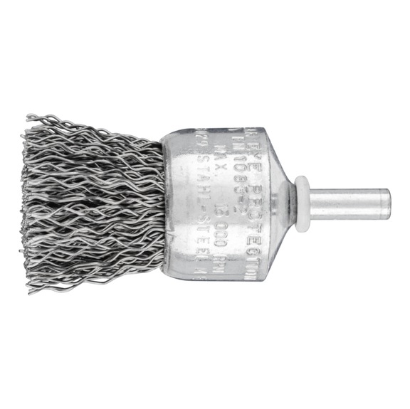 PFERD paintbrush unknotted PBU diameter 30mm shaft 6mm steel wire 0.20mm - Brush brush