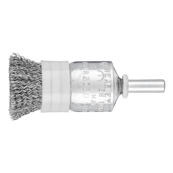 PFERD paintbrush with support ring unknotted PBUR diameter 20mm steel wire 0.2 - Brush brush