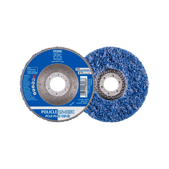 PFERD POLICLEAN PLUS PCLD cleaning fleece diameter 115x13mm bore 22.3mm 5 - Non-woven grinding wheel