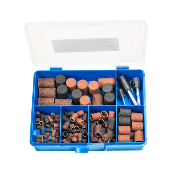 PFERD POLICAP Set PCS110 Cylindrical shape corundum for universal application - Sliding cap