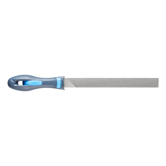 PFERD PLUS file with handle flat blunt 200mm special cut reduces clogging - Workshop file