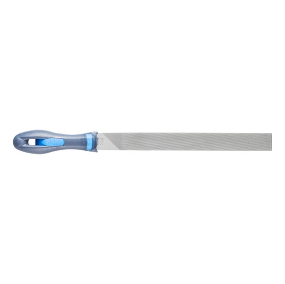 PFERD PLUS file with handle flat blunt 250mm special cut reduces clogging - Workshop file