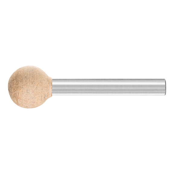 PFERD Poliflex mounted point ball shape diameter 15 mm shank 6 bond LR A120 - Mounted point and mounted point with threaded insert