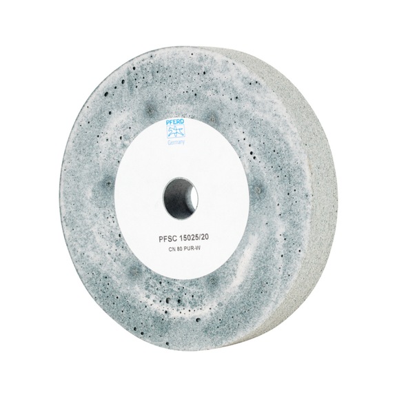 PFERD Poliflex washer SC diameter 150x25mm bore 20mm bond PUR-W SIC80 - Bonded abrasive with bore or thread