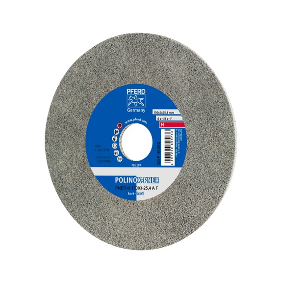 PFERD POLINOX pressed non-woven wheel PNER diameter 150x3mm bore 25.4 hard - Non-woven grinding wheel