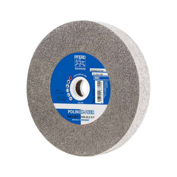 PFERD POLINOX verpresstes Vlies-Rad PNER Durchmesser 150x25mm Bohrung 25,4 hart - Vlies-Schleifscheibe