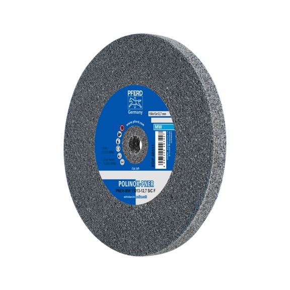 PFERD POLINOX pressed non-woven wheel PNER diameter 150x13mm bore 12.7 soft - Non-woven grinding wheel