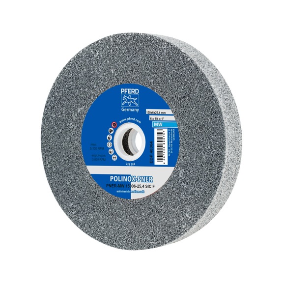 PFERD POLINOX pressed non-woven wheel PNER diameter 150x25 mm bore 25.4 mm - Non-woven grinding wheel