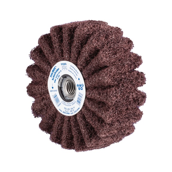 PFERD POLINOX non-woven abrasive wheel PNG diameter 125x50 thread 5/8-11 A100 - Abrasive tool made of abrasive on a base