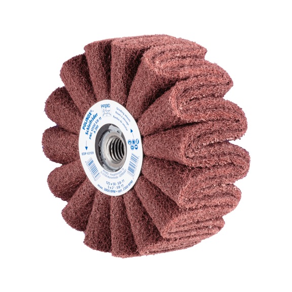 PFERD POLINOX fleece grinding wheel PNG diameter 125x50 thread 5/8-11 A280 - Abrasive tool made of abrasive on a base