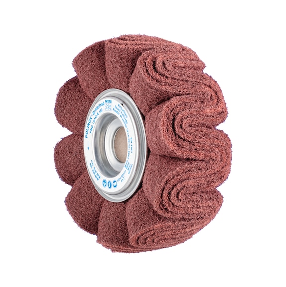 PFERD POLINOX non-woven abrasive wheel PNG Diameter 150x50mm Bore-D 25.4 mm A180 - Abrasive tool made of abrasive on a base