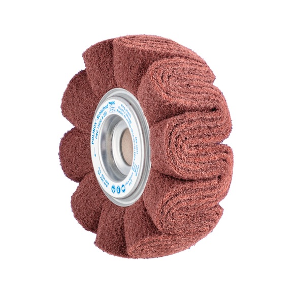 PFERD POLINOX fleece grinding wheel PNG diameter 150x50mm bore-D 25.4 mm A280 - Abrasive tool made of abrasive on a base