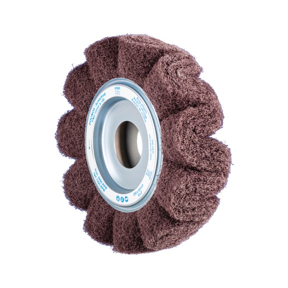 PFERD POLINOX fleece grinding wheel PNG diameter 200x50mm bore-D 44 mm A100 - Abrasive tool made of abrasive on a base