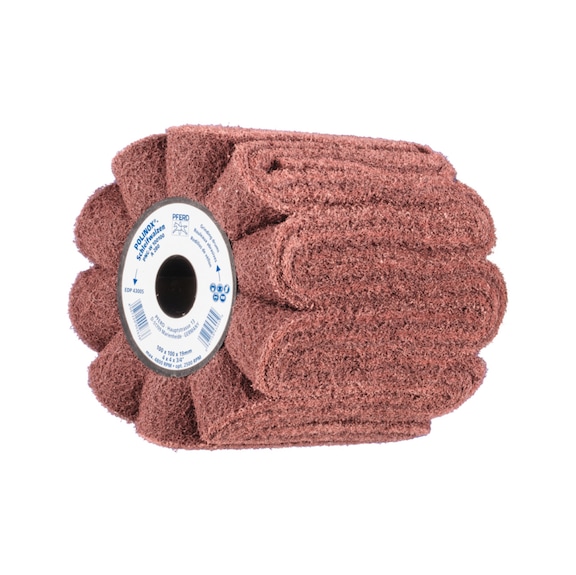 PFERD POLINOX non-woven sanding drum PNG diameter 100x100mm keyway 19 mm A280 - Abrasive tool made of abrasive on a base