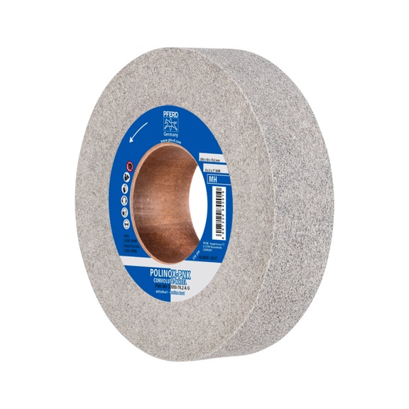 PFERD POLINOX Wound non-woven wheel PNK diameter 200x50mm bore 76.2 hard A - Non-woven grinding wheel