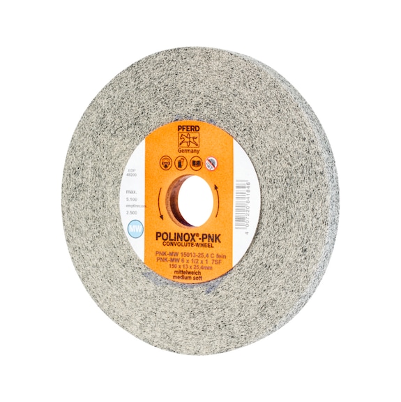 PFERD POLINOX wound non-woven wheel PNK diameter 150x13 mm bore 25.4 mm - Non-woven grinding wheel