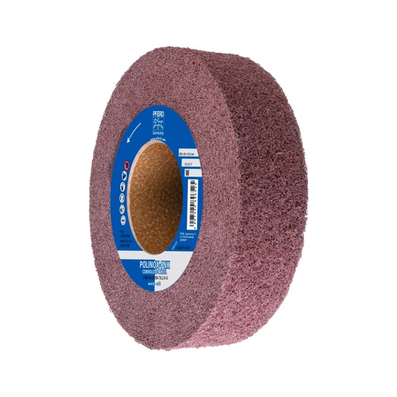 PFERD POLINOX Wound non-woven wheel PNK 200x50mm Bore 76.2mm Soft Grit coarse - Non-woven grinding wheel