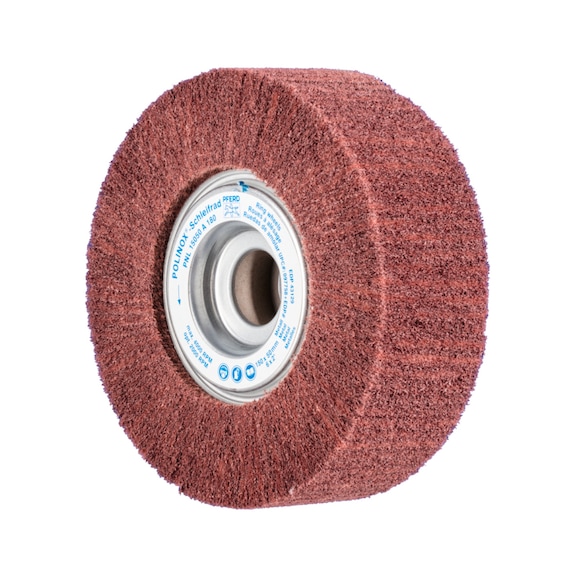 PFERD POLINOX fleece grinding wheel PNL diameter 150x50mm bore-D 25.4 mm A180 - Abrasive tool made of abrasive on a base