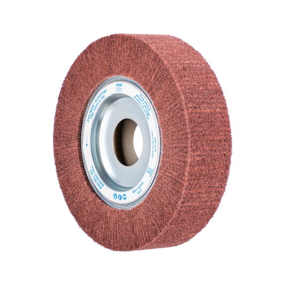 PFERD POLINOX fleece grinding wheel PNL diameter 200x50mm bore-D 44 mm A280 - Abrasive tool made of abrasive on a base