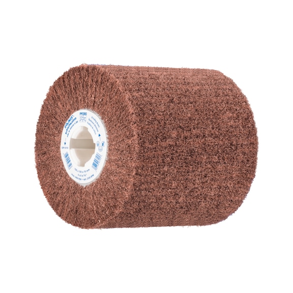 PFERD POLINOX Vlies-Schleifwalze PNL Durchmesser 100x100mm Keilnut 19 mm A280 - Schleifwerkzeug aus Schleifmittel auf Unterlage